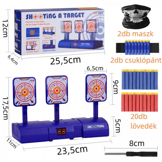 Elektronikus céltábla közelről