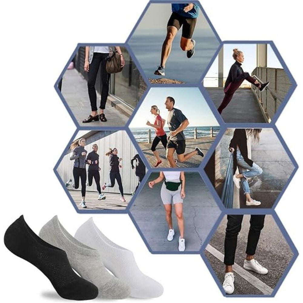 Fekete férfi sneaker zokni 5. kép