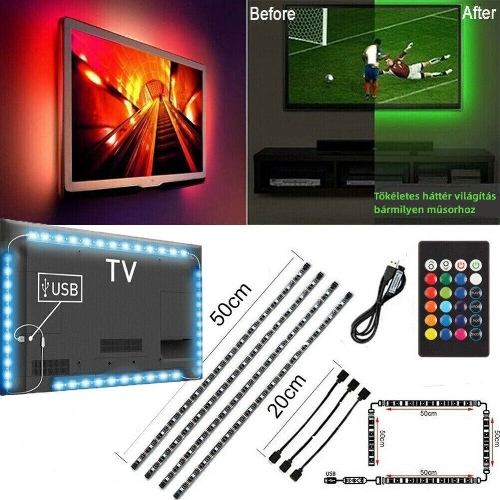 TV LED szalag 4 × 0,5 m 5. kép