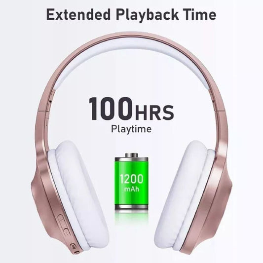 Rose gold Letscom H10 fejhallgató közelről