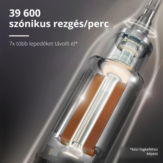 Szónikus elektromos fogkefe közelről