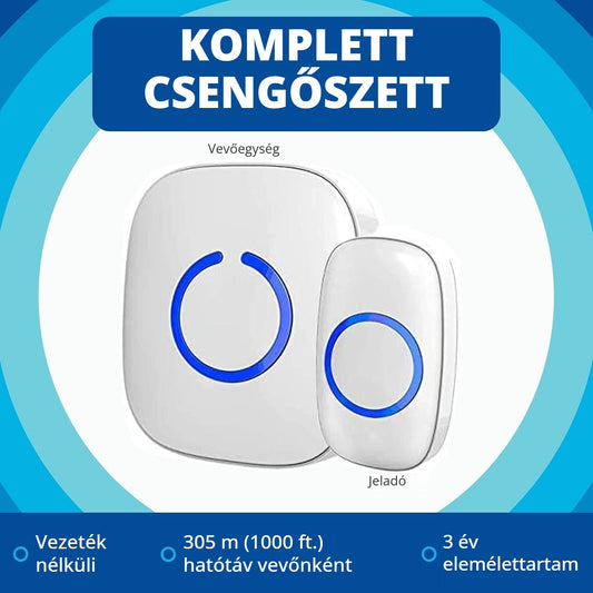 Vezeték nélküli csengő 2 vevővel 2. kép