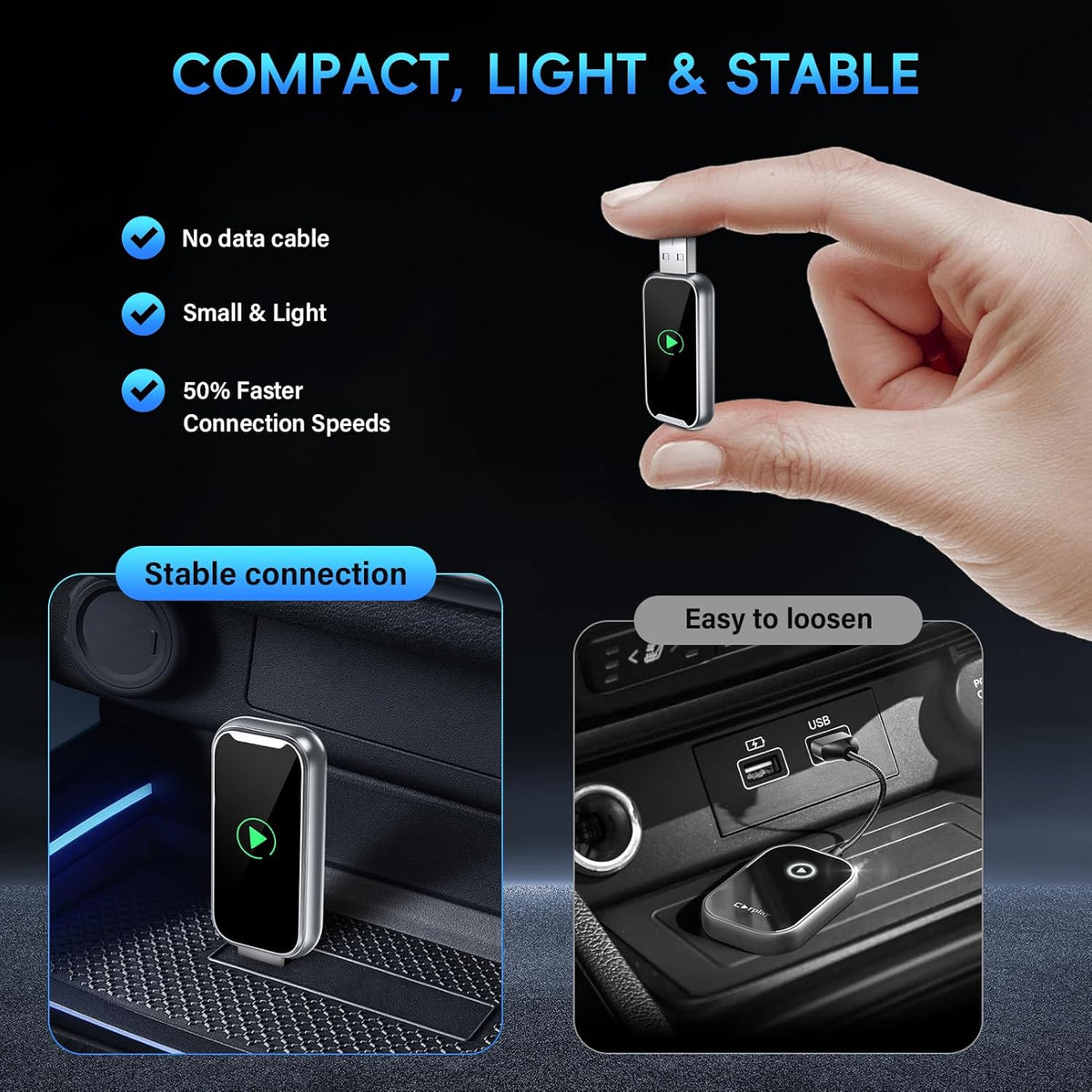 Vezeték nélküli CarPlay adapter 3. kép