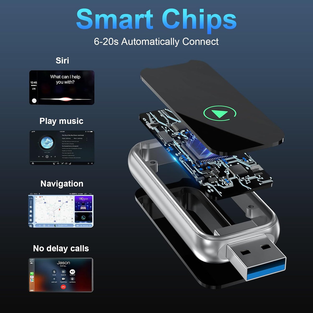 Vezeték nélküli CarPlay adapter 8. kép