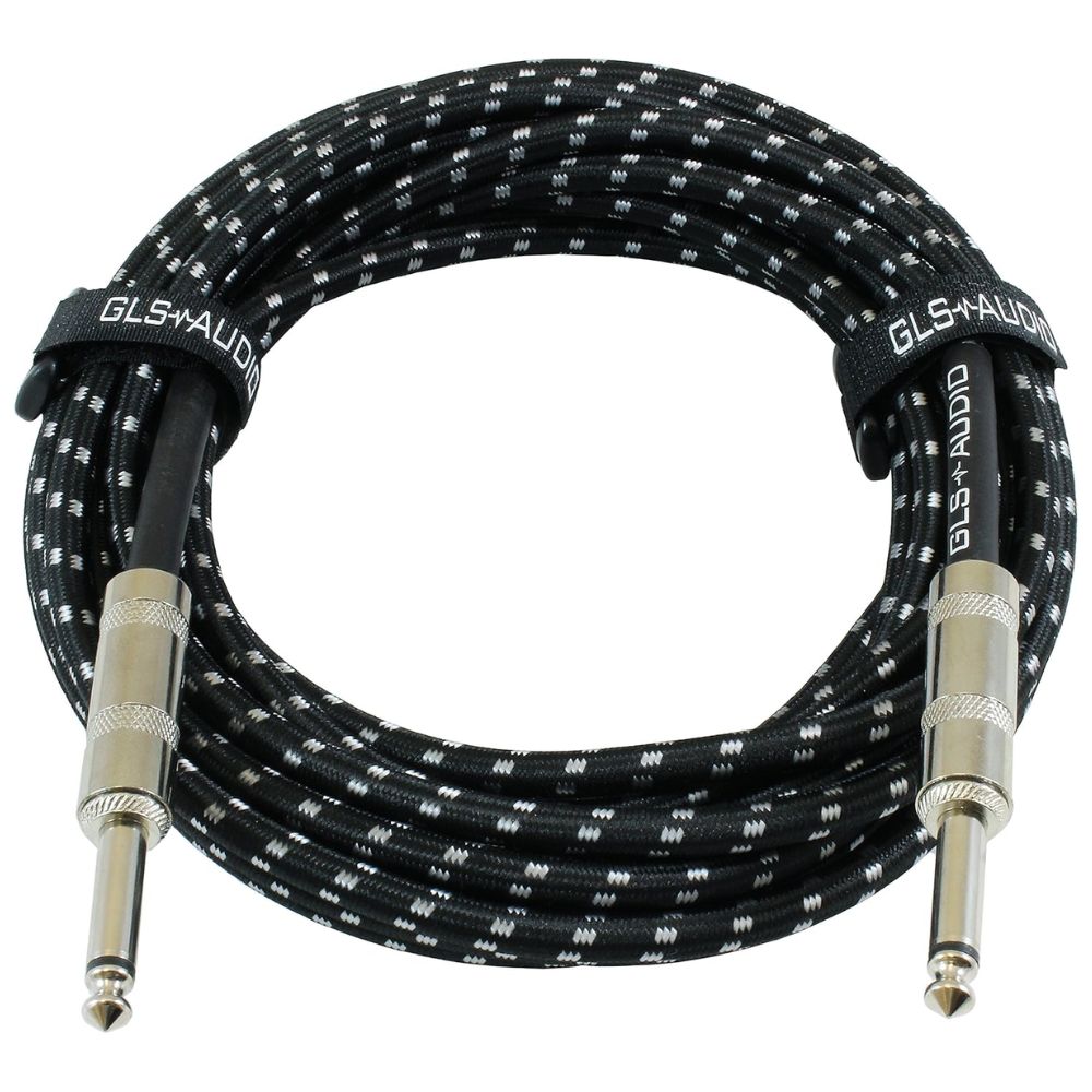 Szövetes gitárkábel 6,3 mm jack-jack