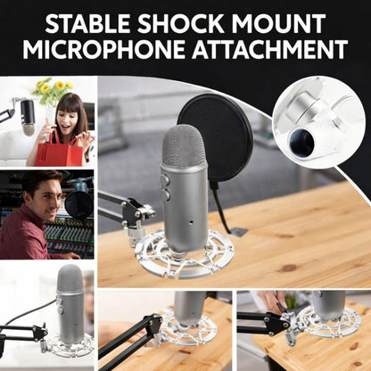 Shock mount mikrofontartó 10. kép