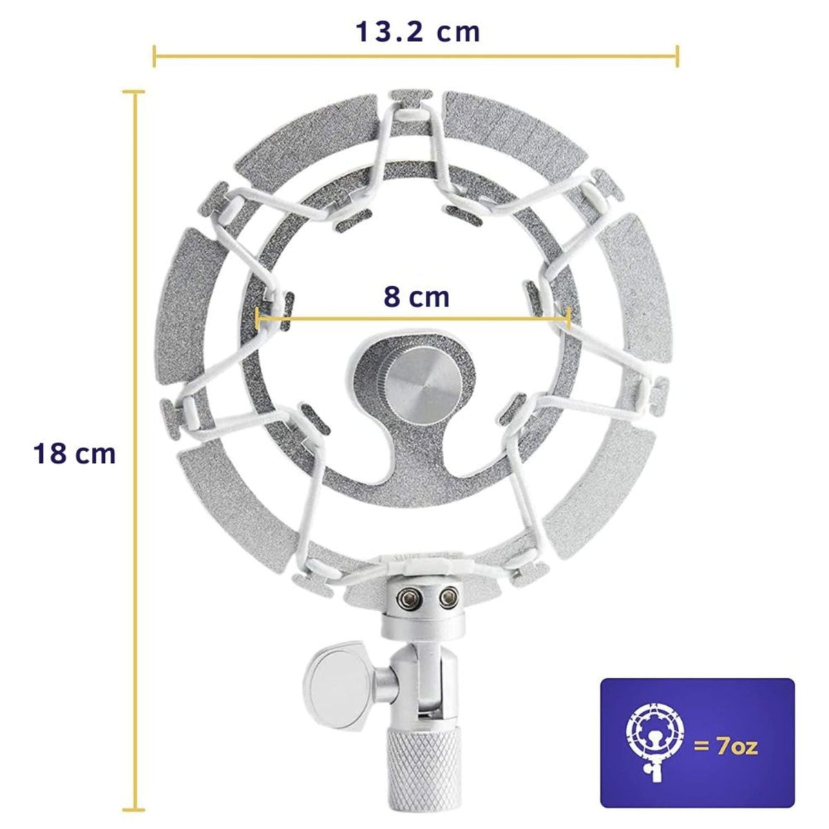 Shock mount mikrofontartó 6. kép