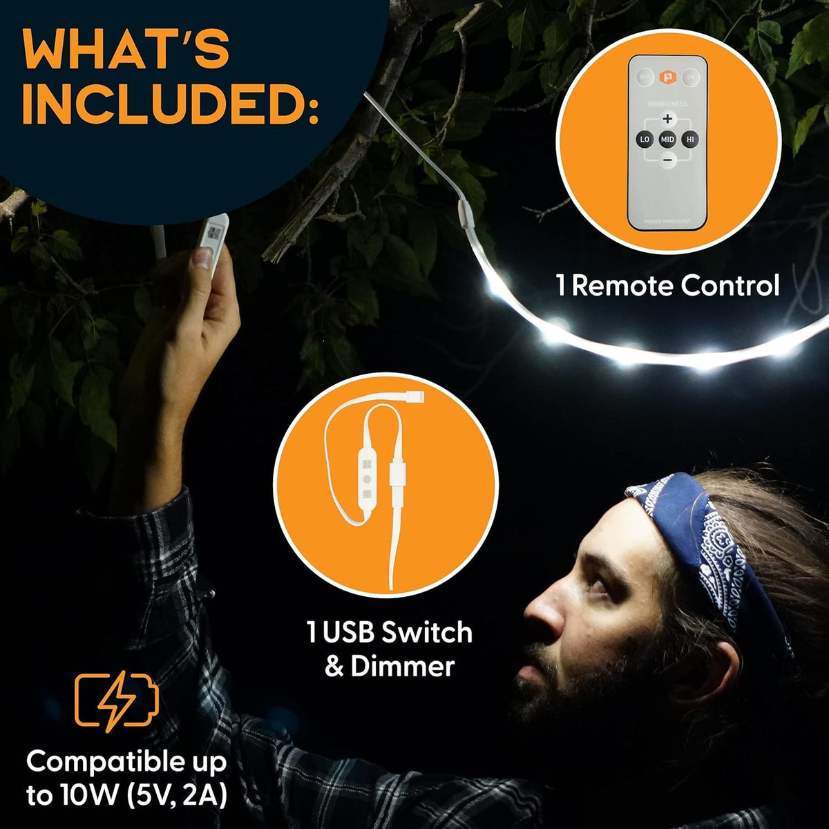 USB LED vezérlő távirányítóval 4. kép