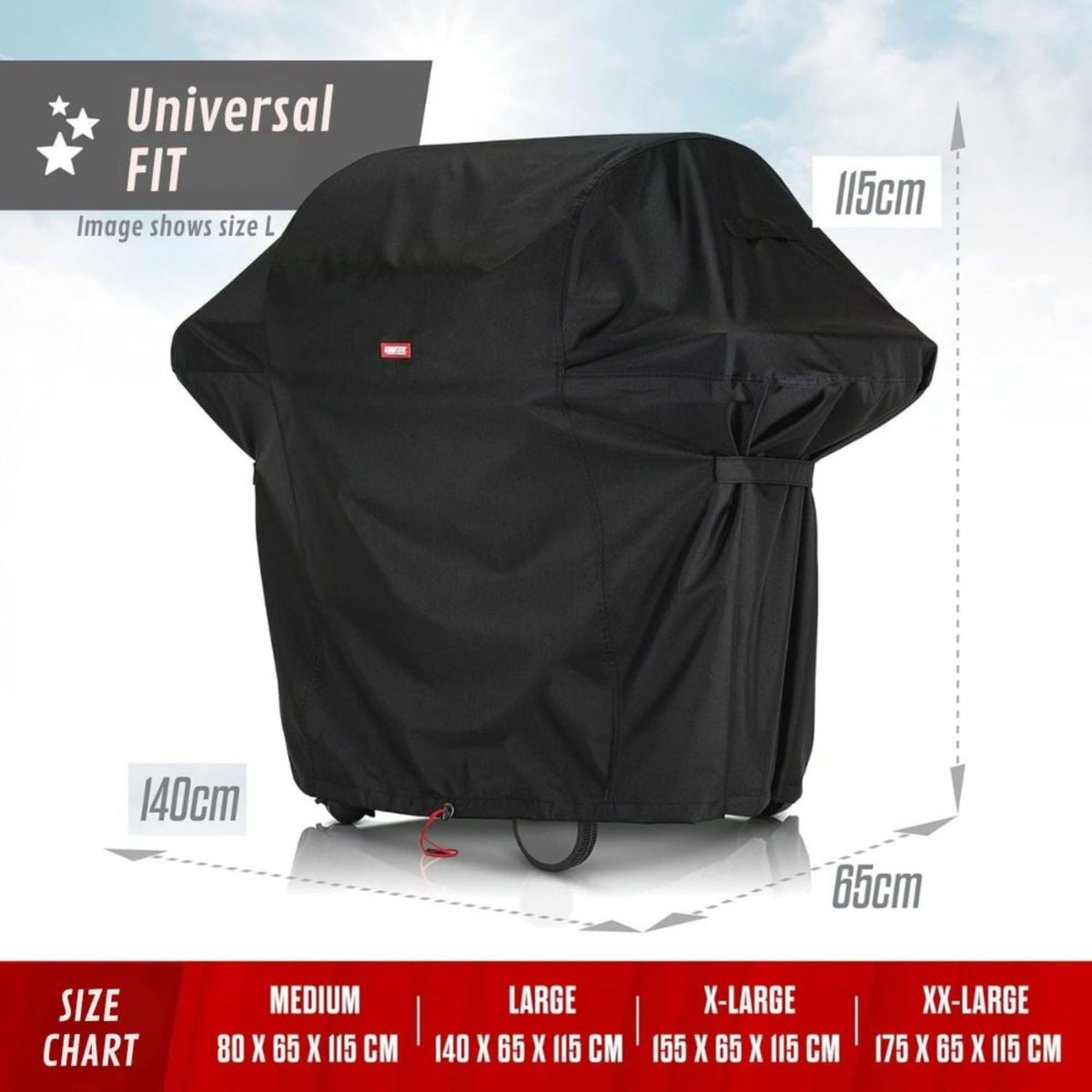 XXL grill takaróponyva közelről