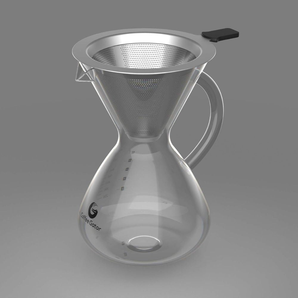 Pour over kávékészítő közelről