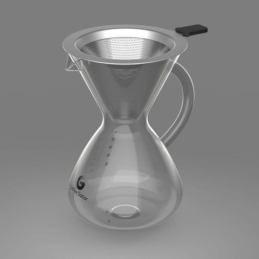 Pour over kávékészítő közelről