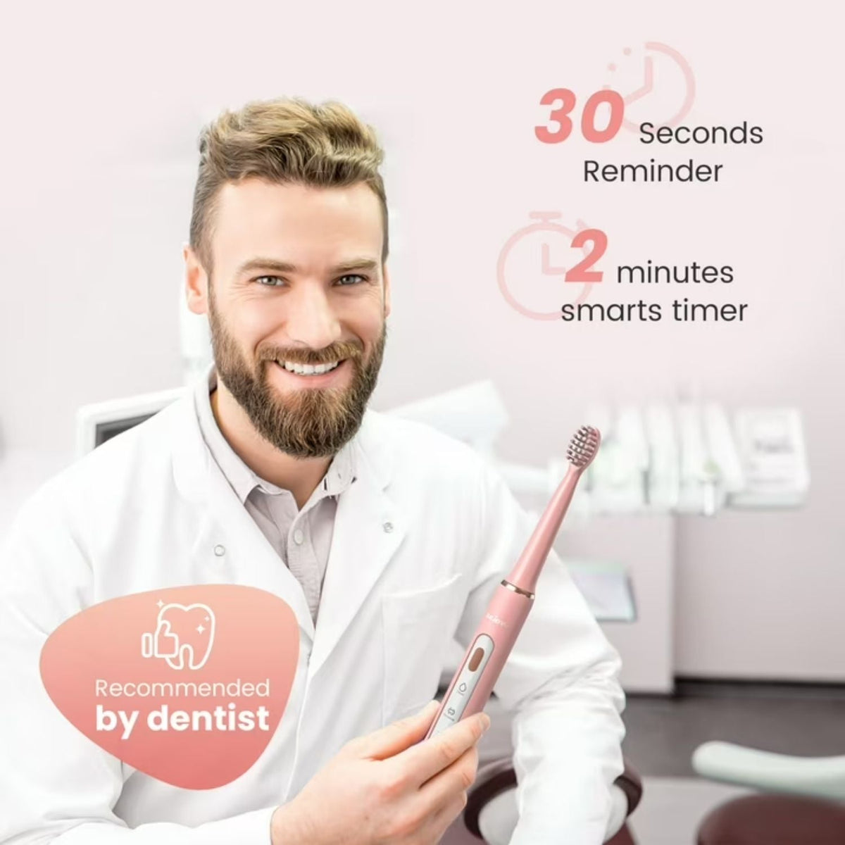 Sejoy TB8132A-CE rózsaszín fogkefe 9. kép