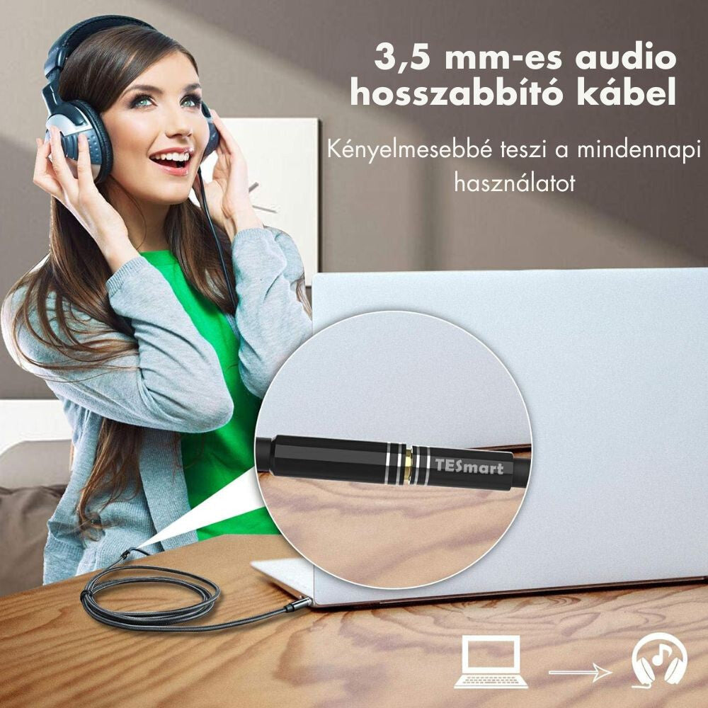 3,5 mm jack hosszabbító kábel 6. kép
