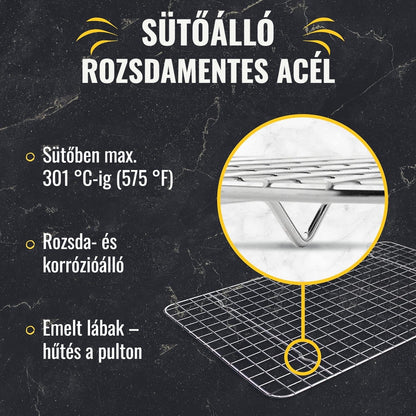 Rozsdamentes acél sütőrács 4. kép