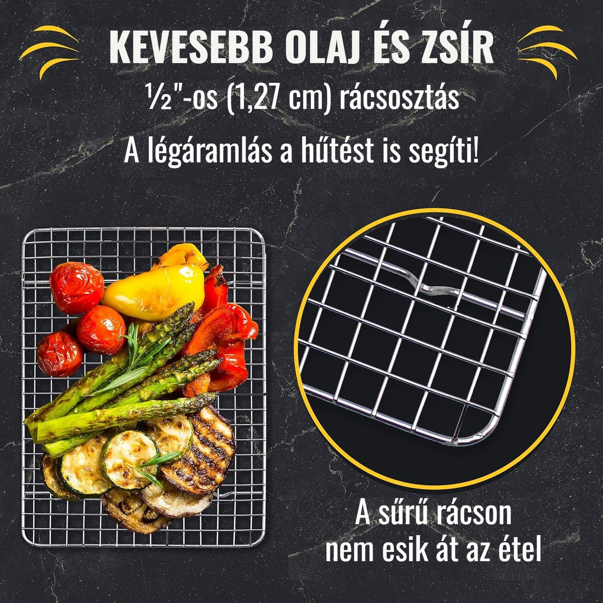 Rozsdamentes acél sütőrács 7. kép