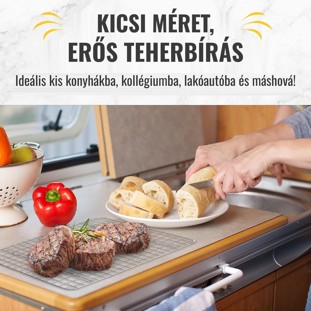 Rozsdamentes acél sütőrács 8. kép