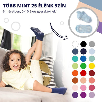 Csúszásmentes gyerek bokazokni 5. kép