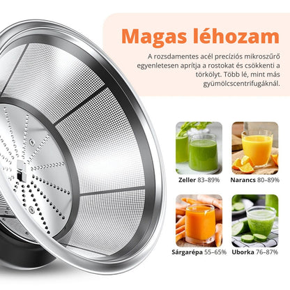 Gyümölcscentrifuga közelről
