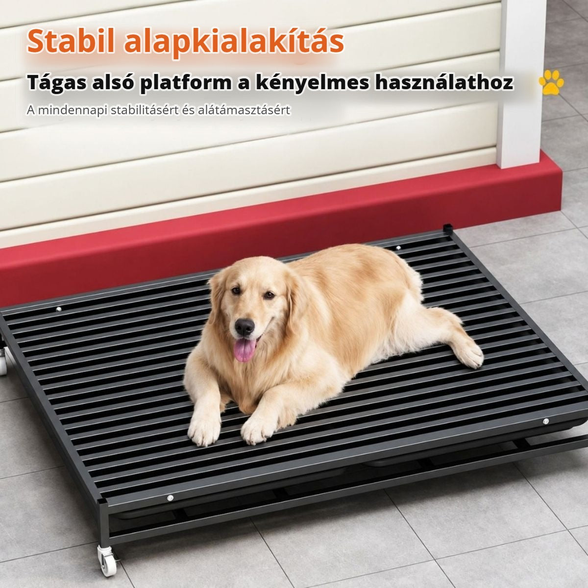 Gurulós fém kutyaketrec 10. kép