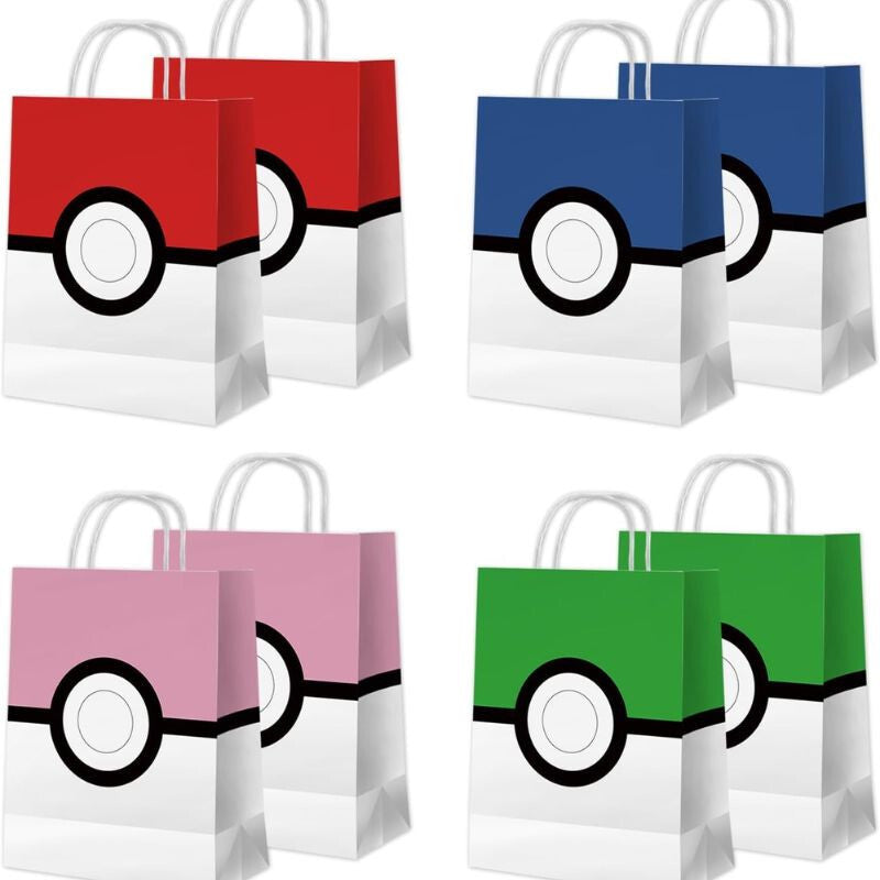 Pokémon labda mintás ajándéktáska 16 db, születésnapi party