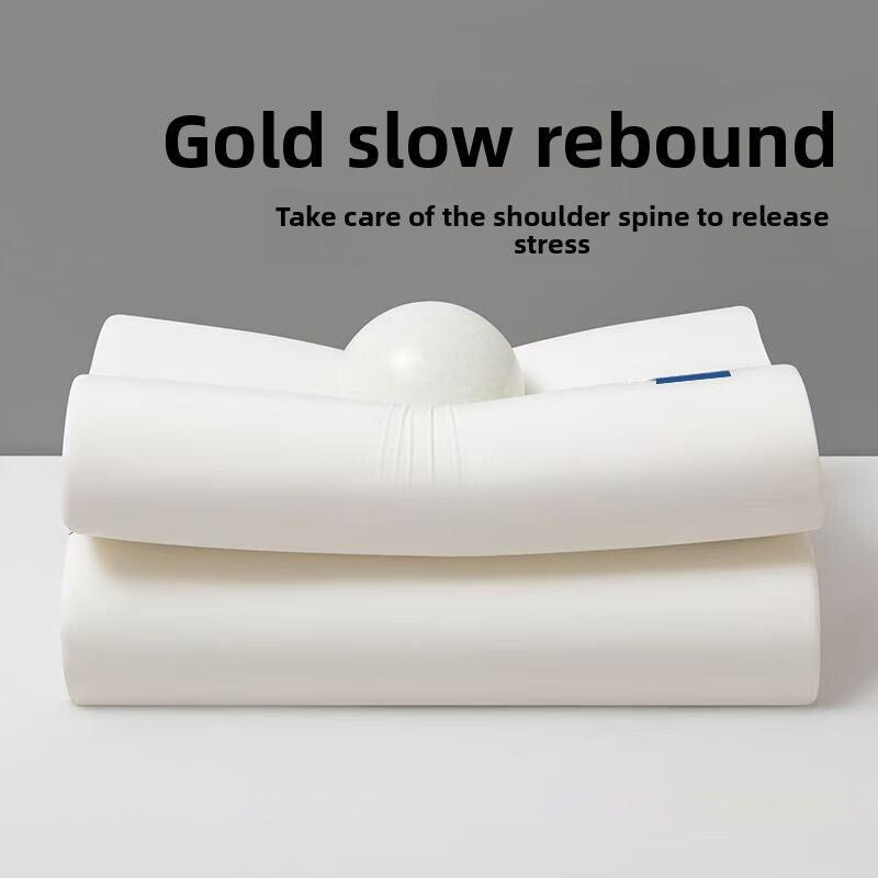 Ergonomikus memóriahabos nyakpárna közelről