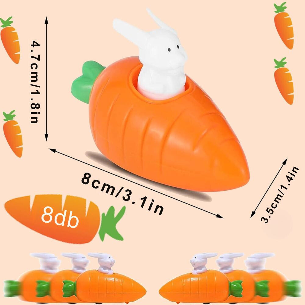 Nyuszis játékautók közelről