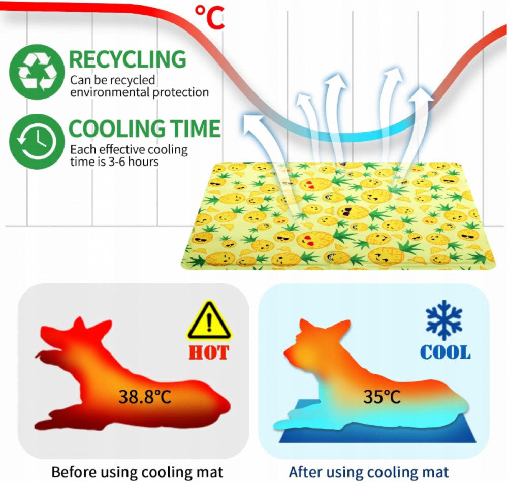 Hűsítő matrac, ananászmintás