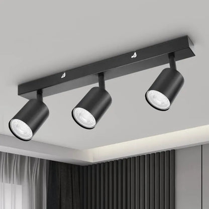 3 égős forgatható LED mennyezeti spotlámpa, fekete