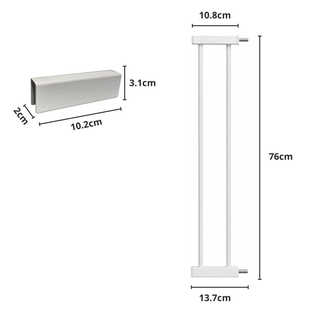 Biztonsági kapu toldalék 10 cm 5. kép