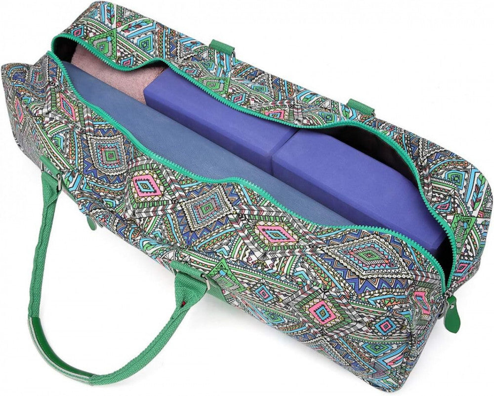 Boho mintás jógatáska más szögből