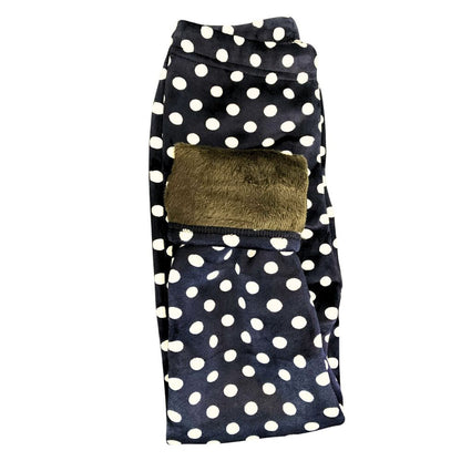Polárbéléses gyerek leggings közelről