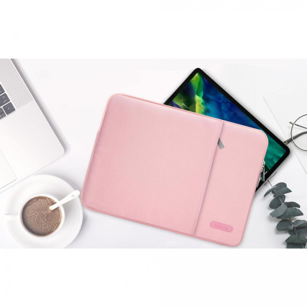 Rózsaszín laptop táska részletei