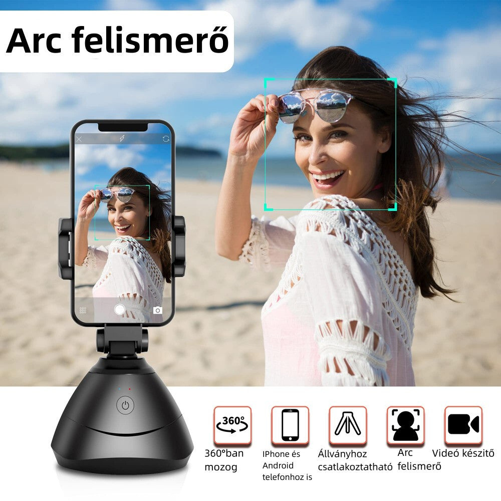 360 fokos mozgáskövető telefontartó részletei
