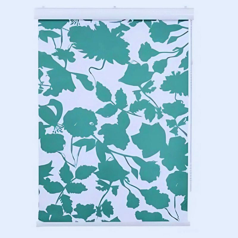 Zöld mintás blackout roló 50×165 cm