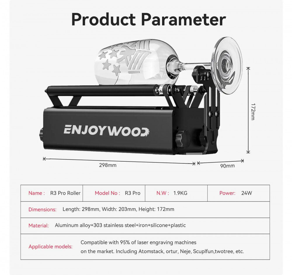 Enjoywood R3 Pro forgótengely 6. kép