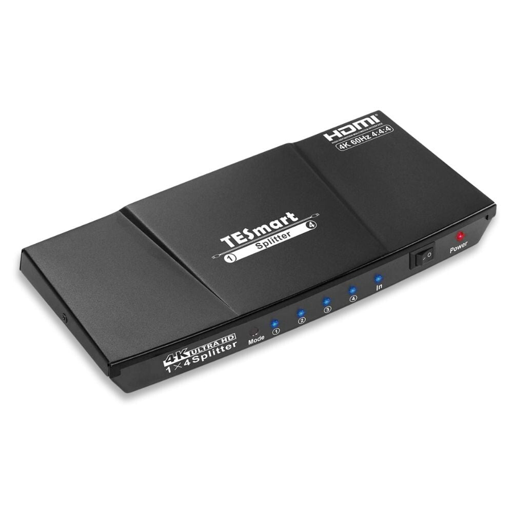 HDMI elosztó 1×4, HDMI 2.0, 4K 60 Hz, HDCP 2.2, Tesmart
