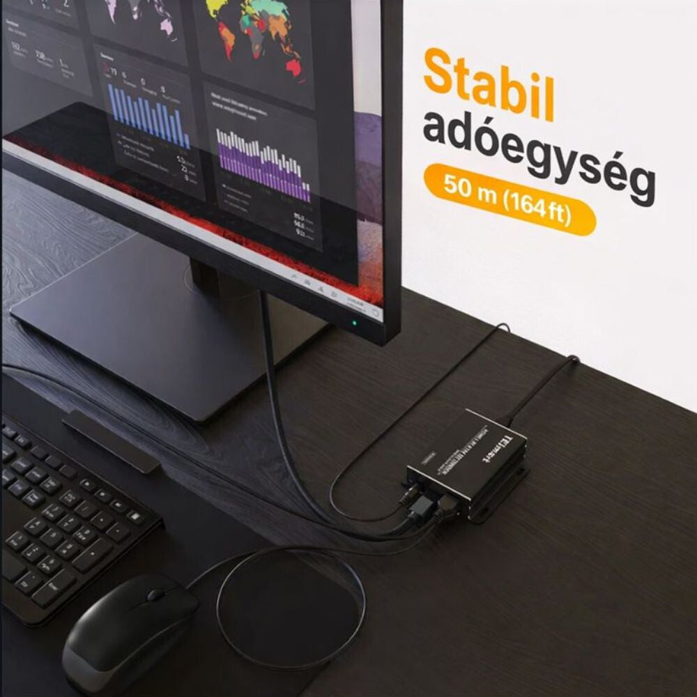 Tesmart HDMI KVM extender 50 m 5. kép