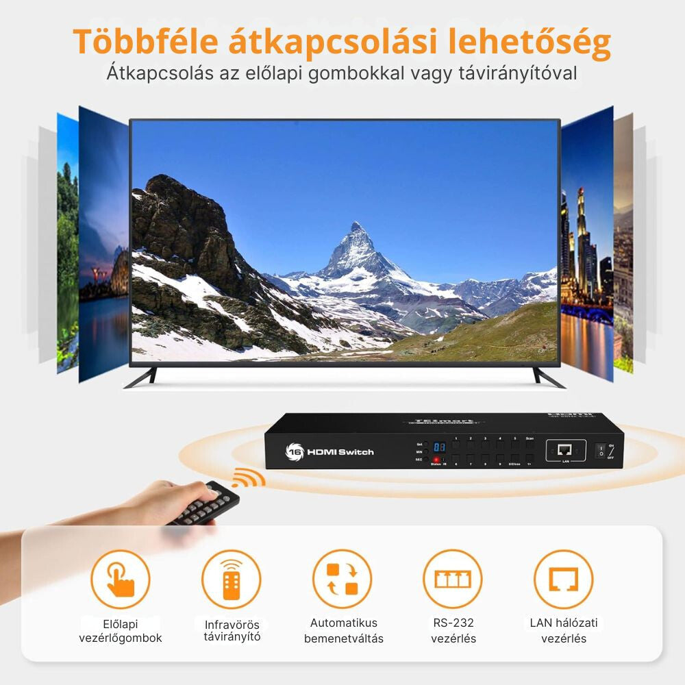 Tesmart 16 portos HDMI switch 3. kép