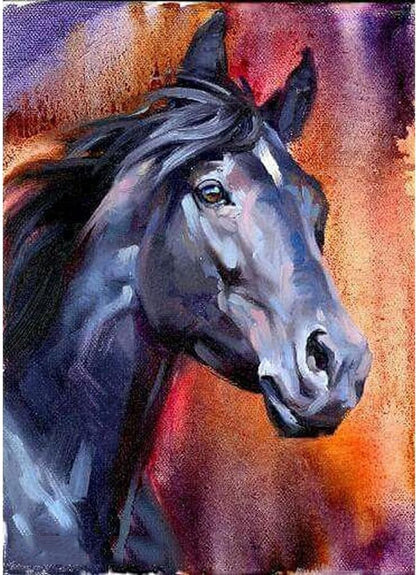 Gyémántfestő készlet ló mintával, 35 × 25 cm