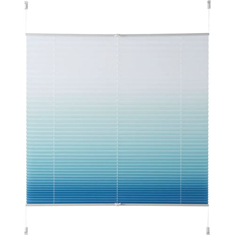 Kék-fehér ombre pliszé roló 5. kép