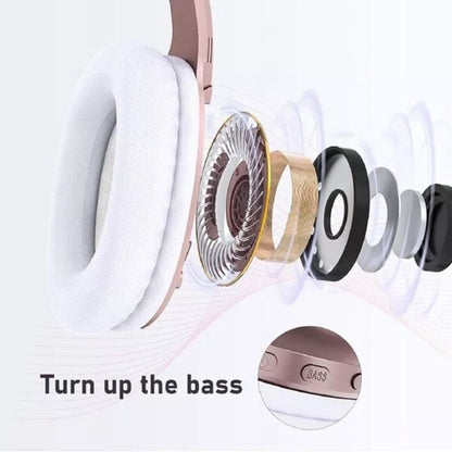 Rose gold Letscom H10 fejhallgató 3. kép