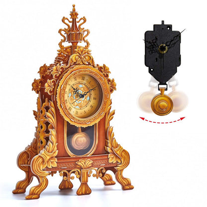 3D puzzle faragott asztali ingaóra