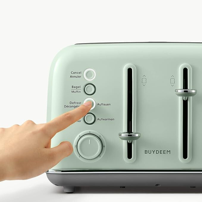 Zöld 4 szeletes kenyérpirító 3. kép
