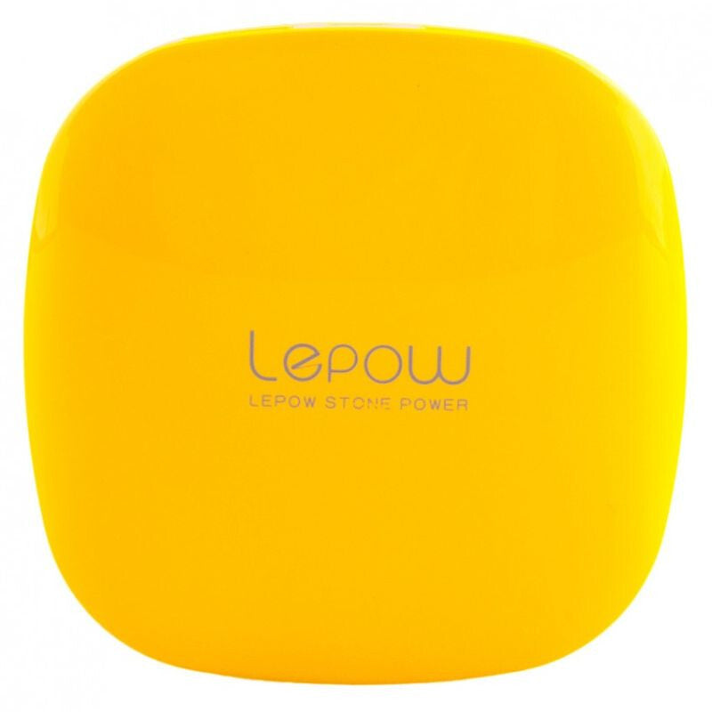 Lepow Moonstone 3000 mAh power bank, sárga, zsebméretű