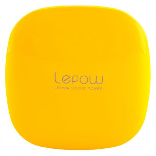 Lepow Moonstone 3000 mAh power bank, sárga, zsebméretű