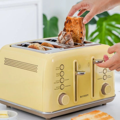 Citromsárga 4 szeletes kenyérpirító 5. kép