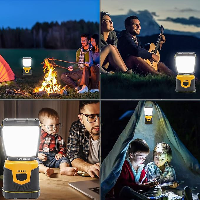 Kempinglámpa hordozható LED közelről