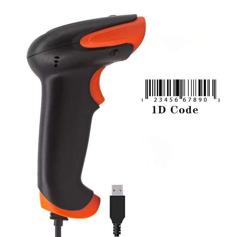Vezetékes USB vonalkódolvasó 1D kódokhoz, USB 2.0, Tera 711