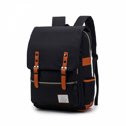 Utazótáska laptoprekesszel, vízálló Oxford nylon, fekete