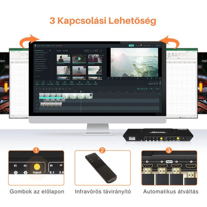 Tesmart HDMI switch 4×1 4K 4. kép